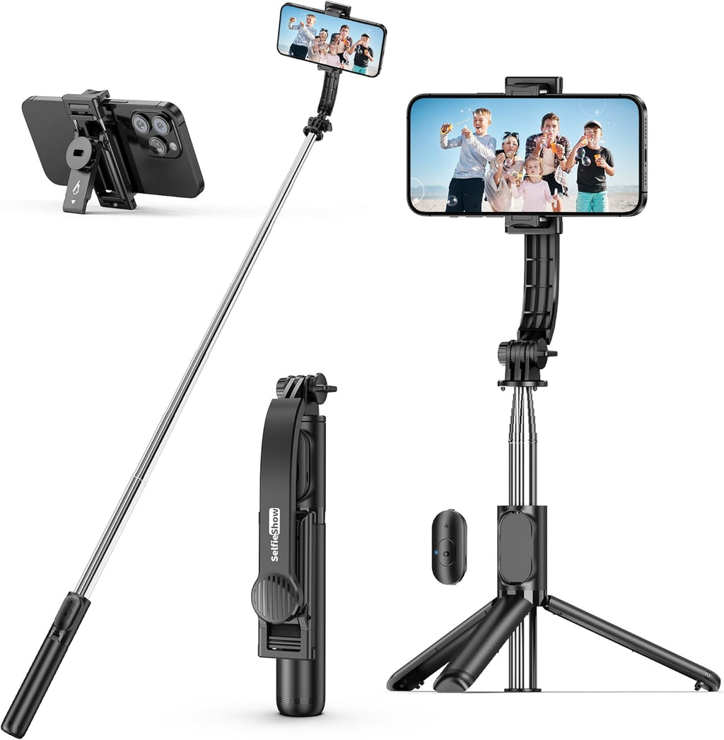 Foldable Mini Tripod Selfie Stick with Wireless Remote